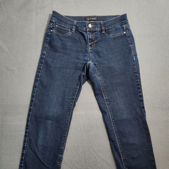 WHBM Women XS Dark Wash Low Rise Skinny Leg Stretch Jeans - Picture 3 of 10